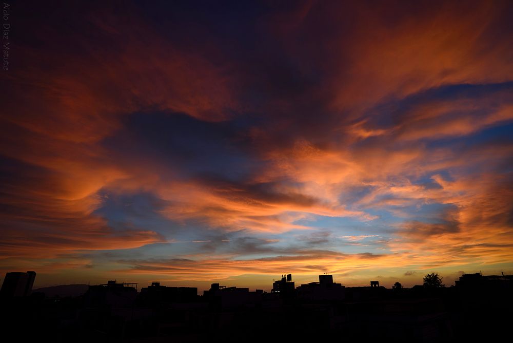 Cielo atardecer febrero 2021