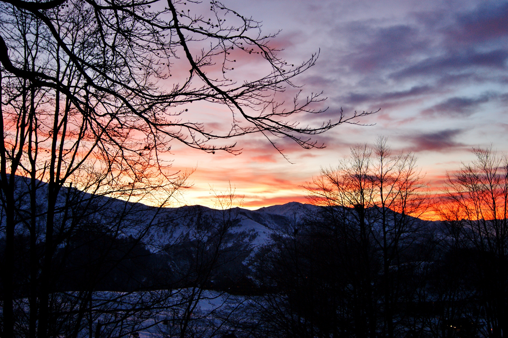 Cielo caldo invernale