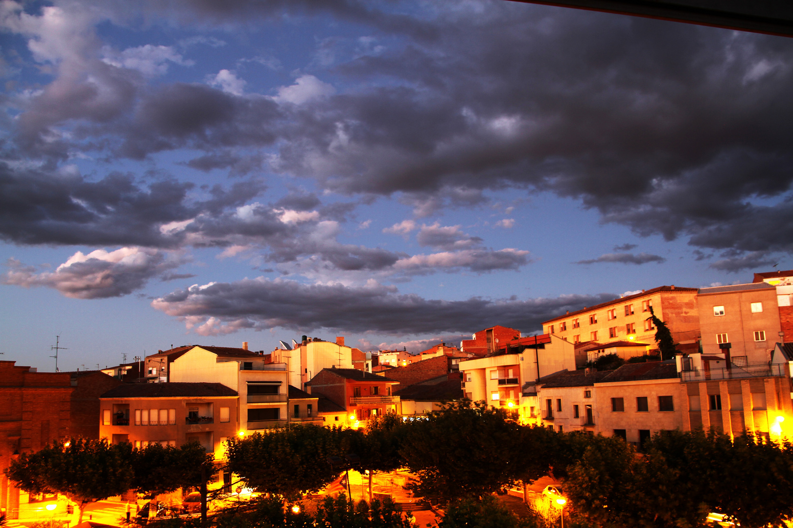 Cielo con nubes en Bellpuig