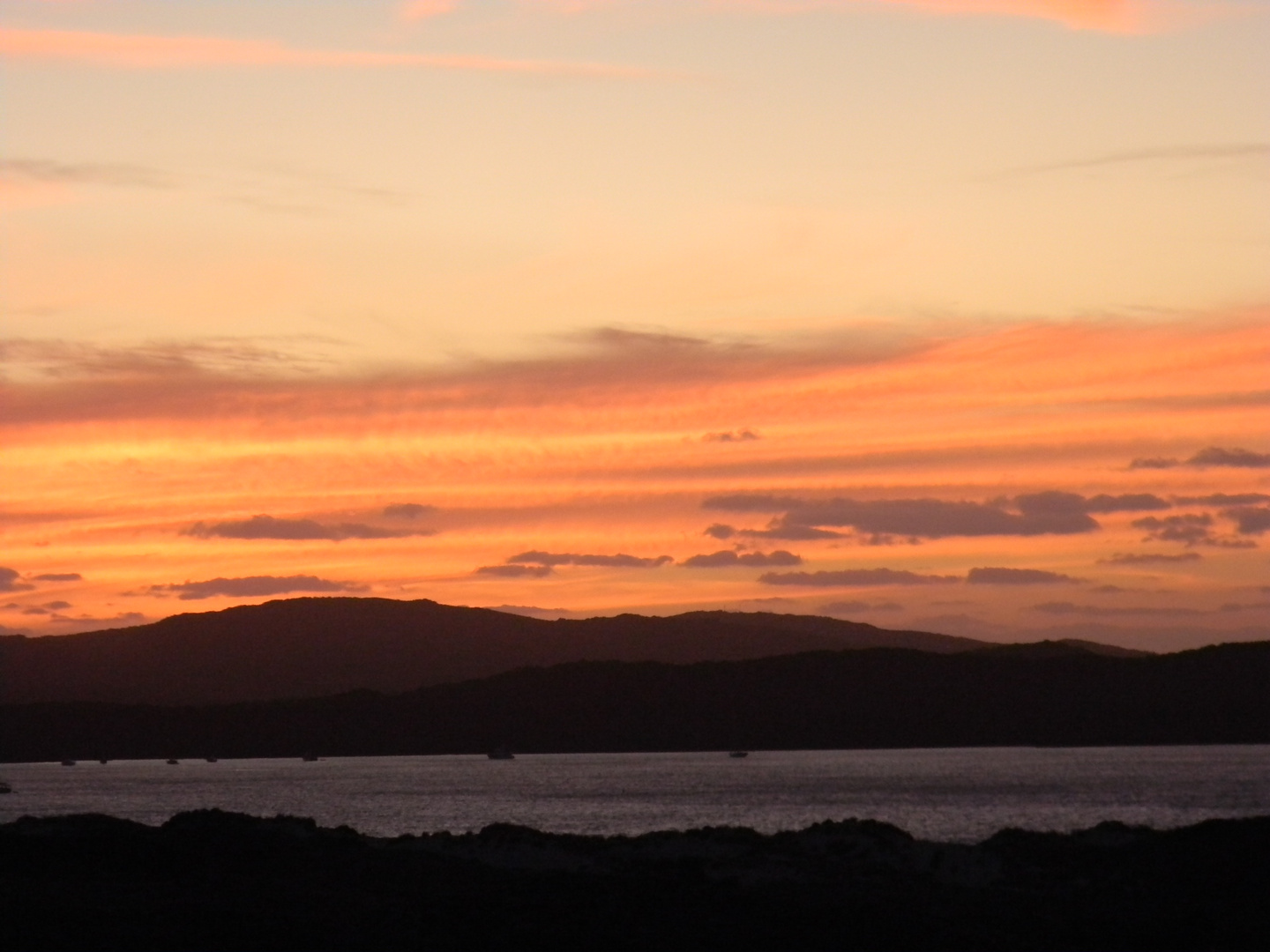 cielo della Sardegna al tramonto