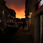 Cielo di fuoco su Firenze