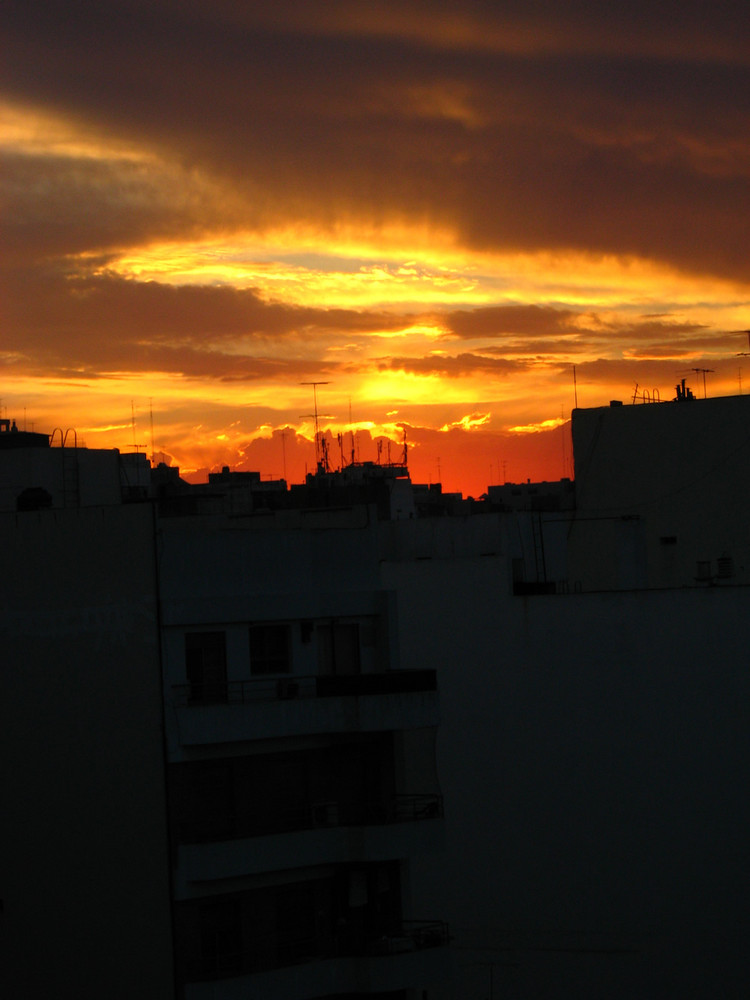 cielo en llamas