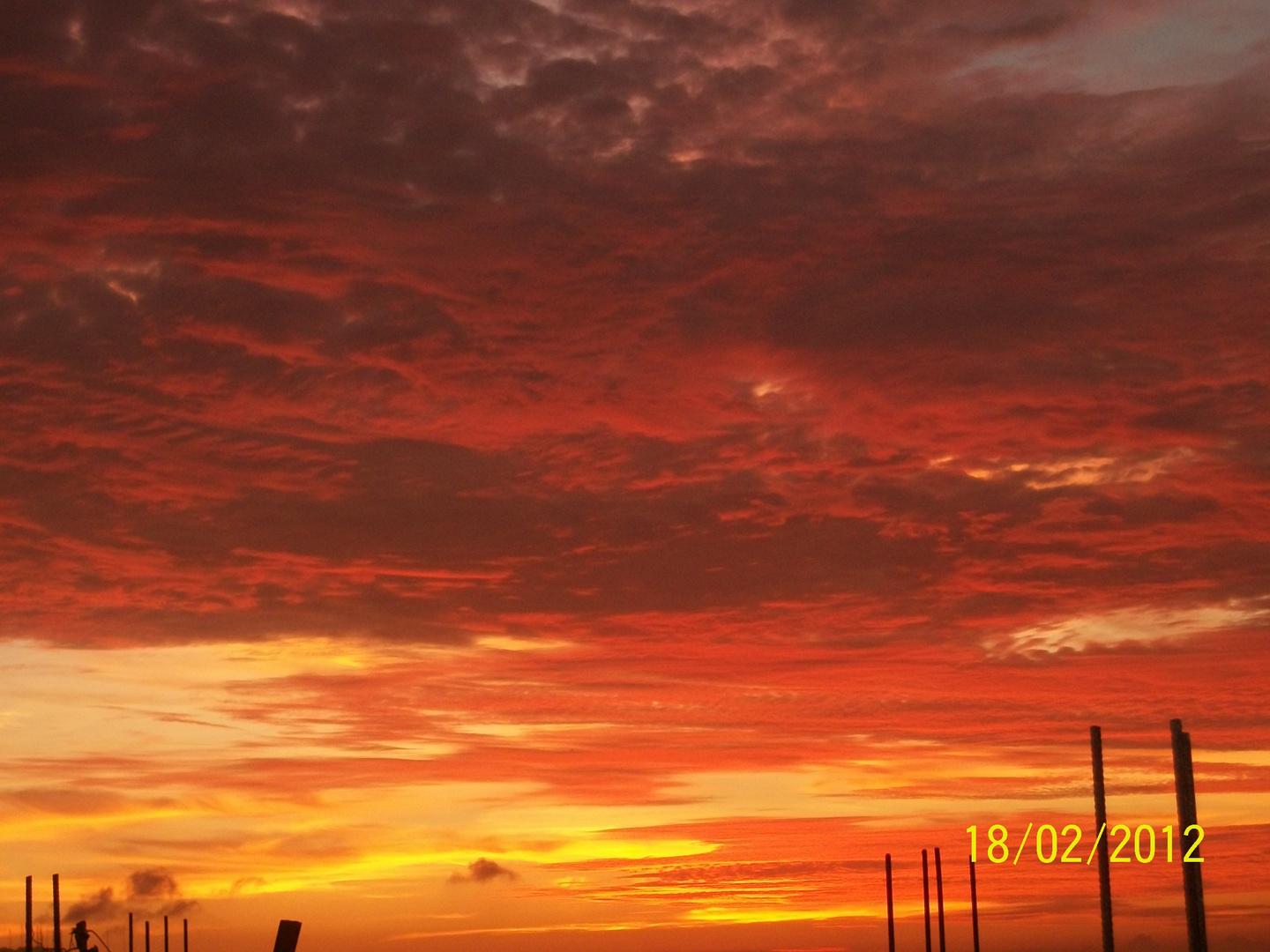 cielo en llamas