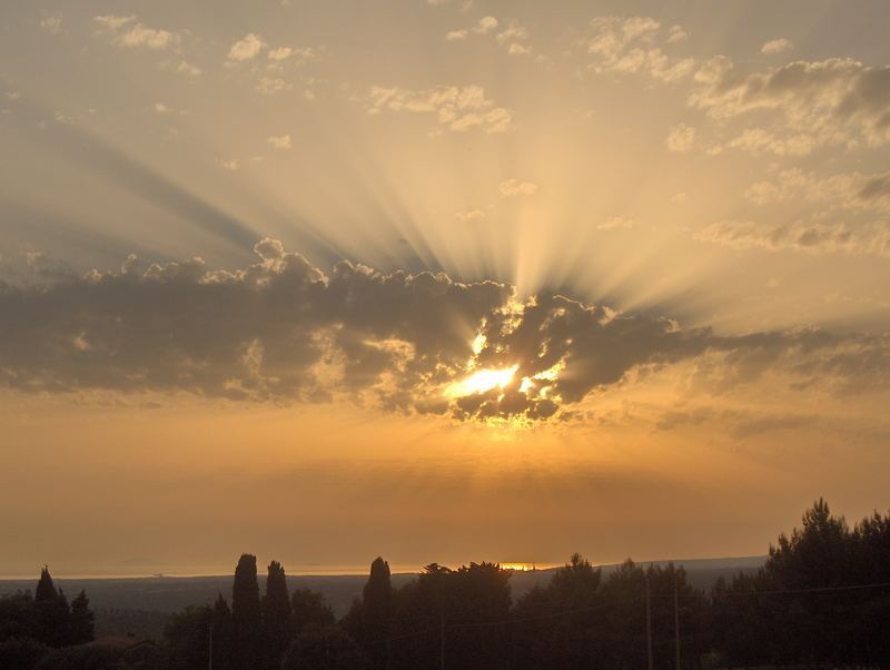 cielo infuocato