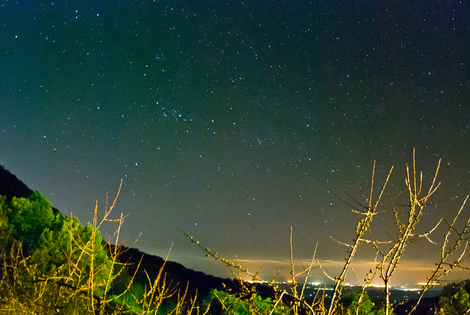 Cielo nocturno en Torres (Jaén)