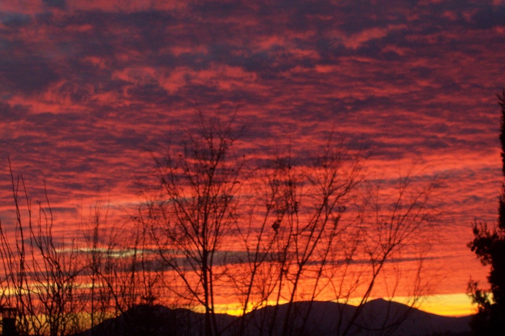 Cielo rojo