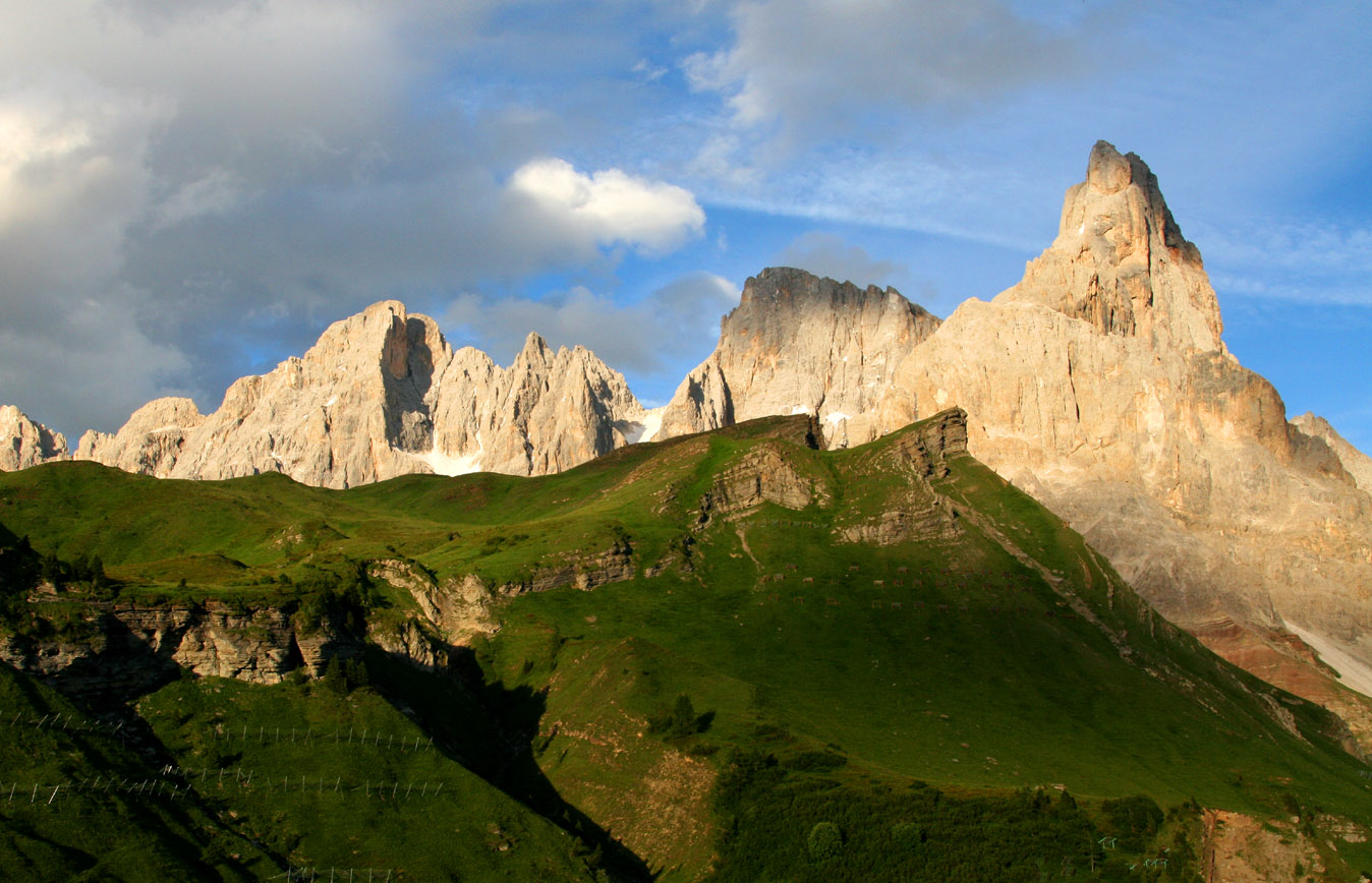 Cima dei Bureloni, Cima Vezzana und Cimon de la Pala