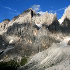 Cima di Focobon, Cima dei Bureloni und Cima Vezzana im Abendlicht