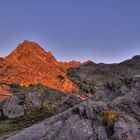 Cime du Diable im höllischen Morgenrot