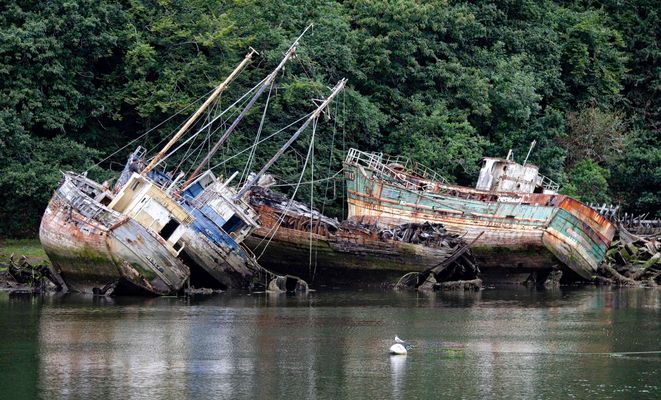 cimetiére de bateaux...