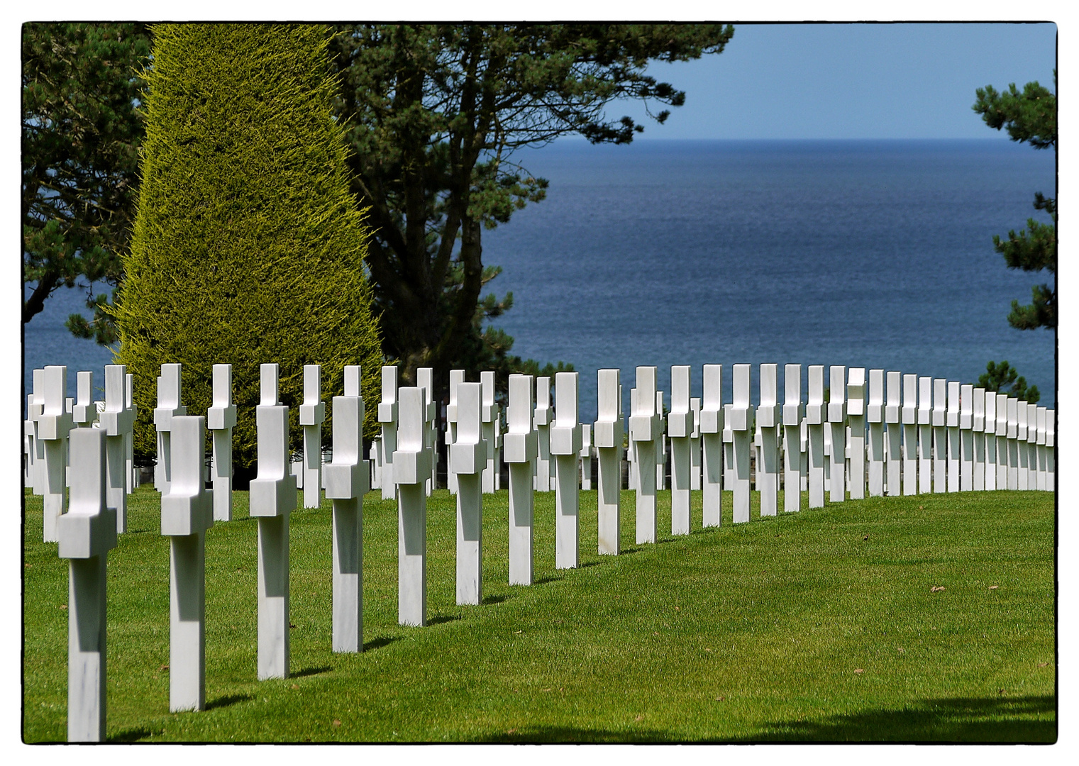 Cimetière militaire en Normandie