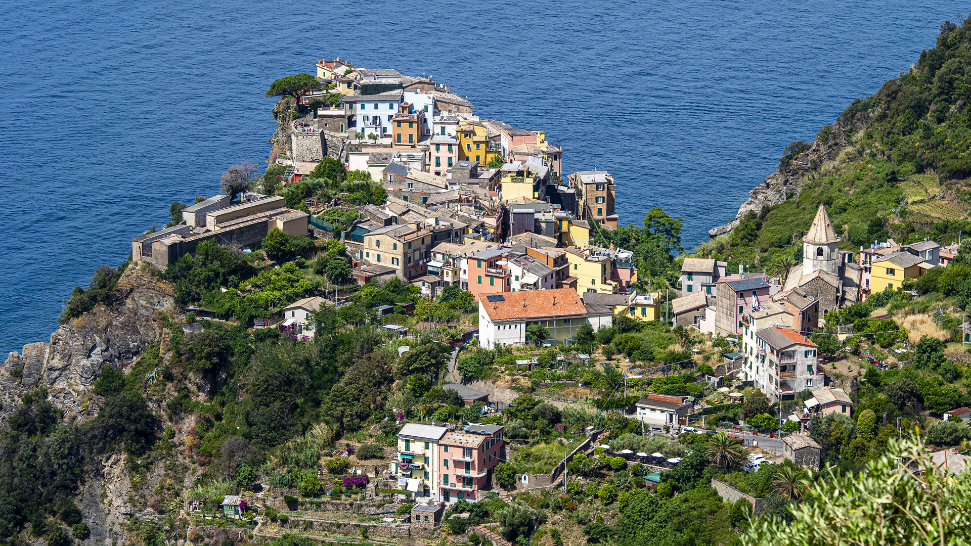 Cinque Terre. Blick auf Corniglia.