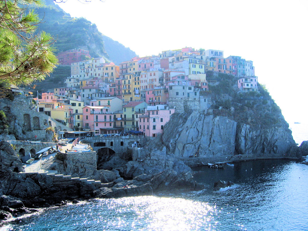 Cinque Terre - Manarola  im morgendlichen Gegenlicht.