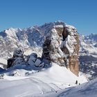 Cinque Torri im tiefsten Winter