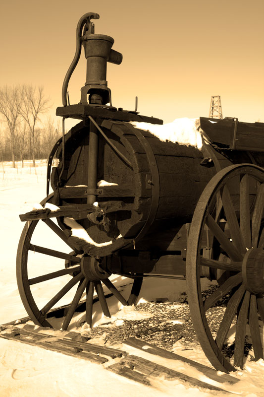 Circa 1860s Oil Wagon - Ontario Canada
