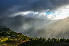 Cirque de Cilaos im Regen