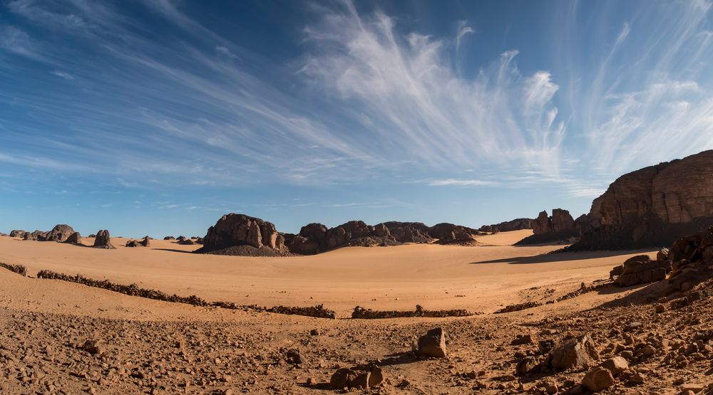 Cirrus über der Sahara 