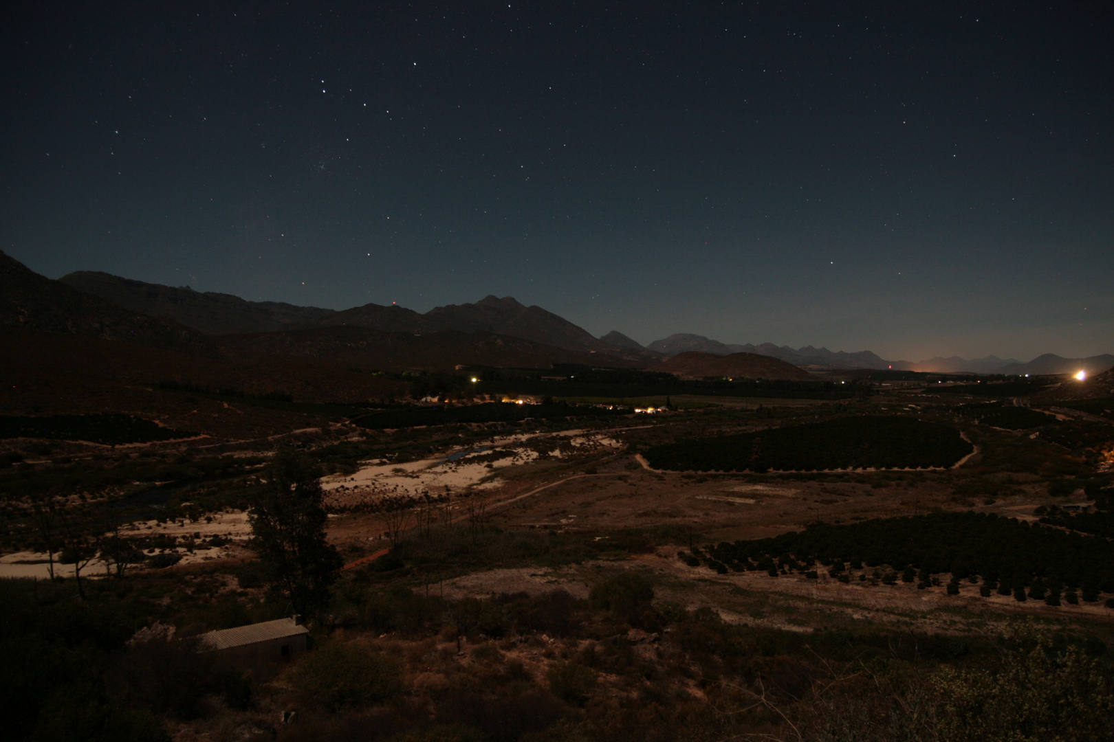 Citrusdal South Africa at night