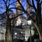 City Hall Park at Twilight with Woolworth Tower