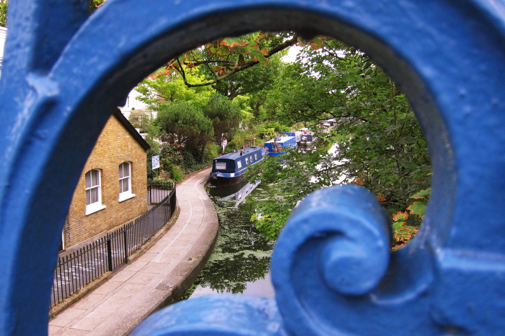 City Idyll Framed in Blue