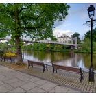 City of Chester, River Dee mit Queens Park Bridge