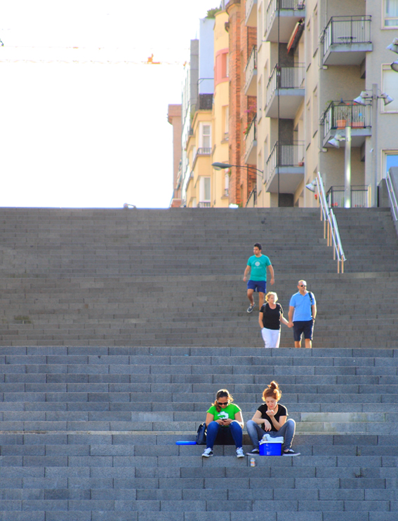 city stairway