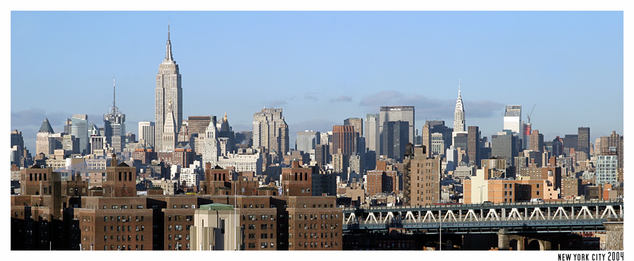 city view from brooklyn bridge