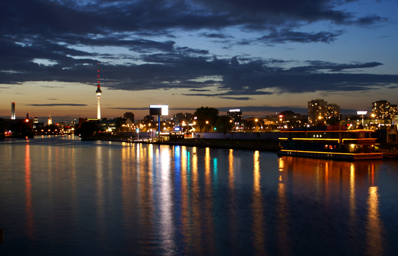 City von Berlin bei Nacht