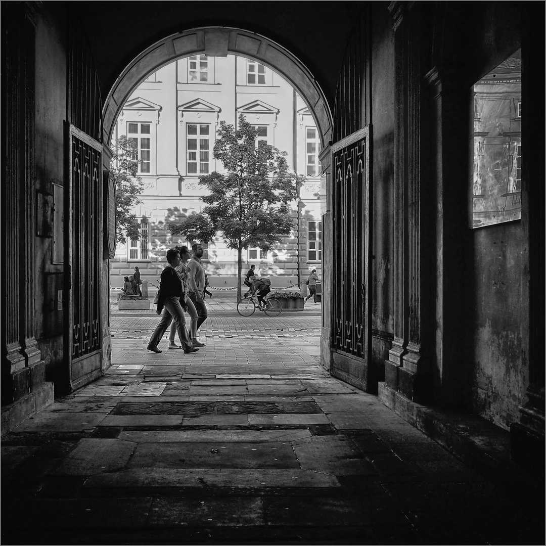 Citylife Through The Gate