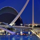 Ciutat de les arts i les ciencies, Valencia zur blauen Stunde