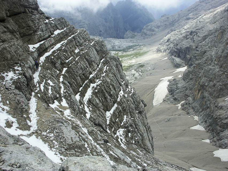 Civetta Ende des Klettersteiges Tissi