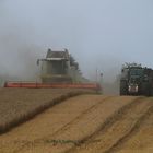 CLAAS LEXION 580 und FENDT 924 Vario bei der Arbeit.