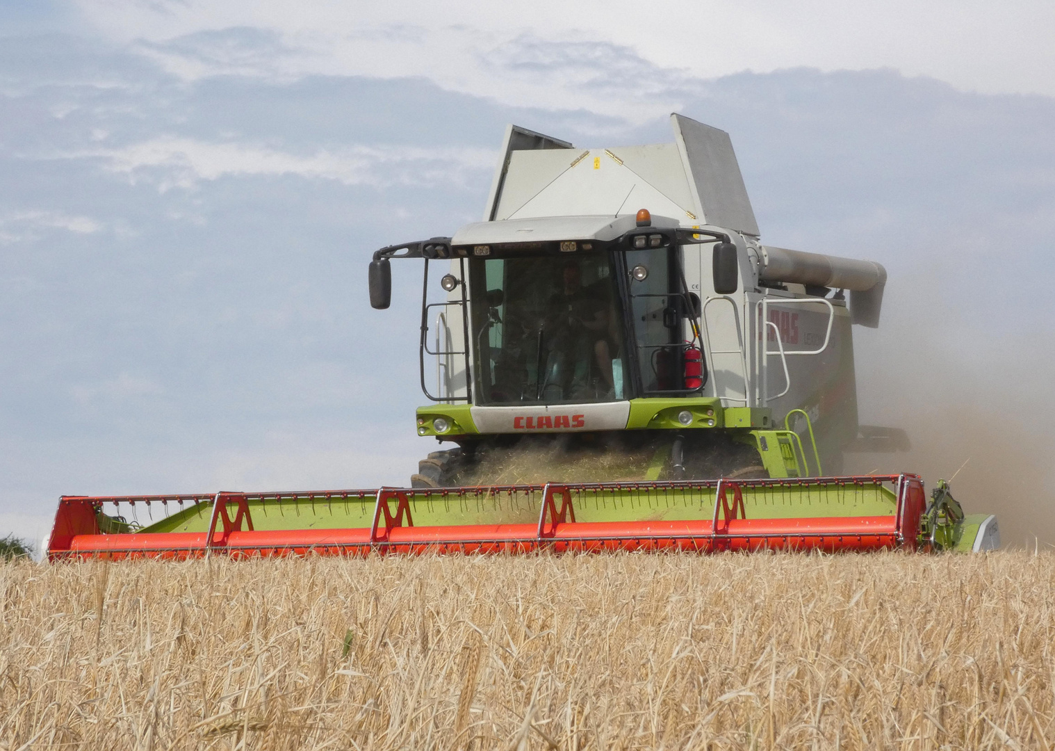 Claas Mähdrescher im Einsatz 