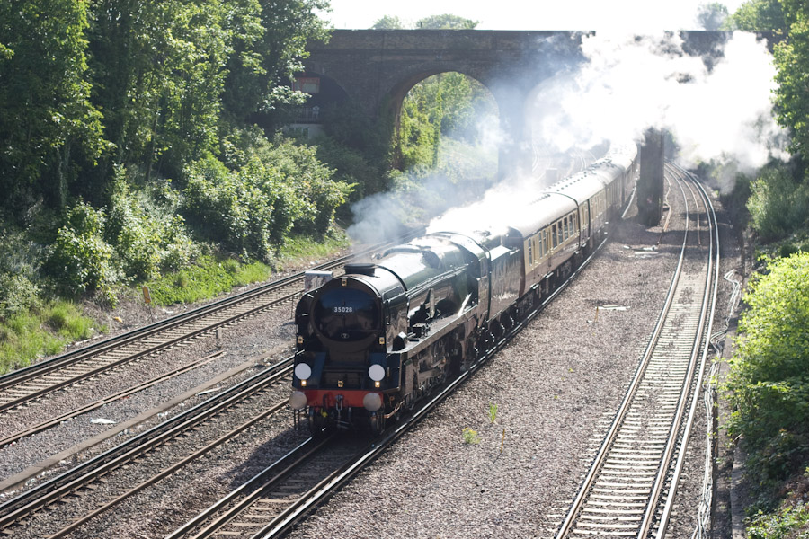 'Clan Line' hauling the VSOE in London