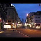 Clarastrasse in Basel bei Nacht