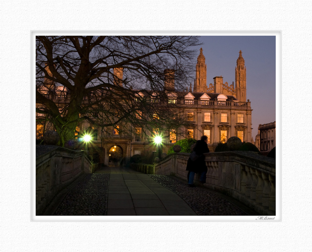 Clare College, background Kings, Cambridge