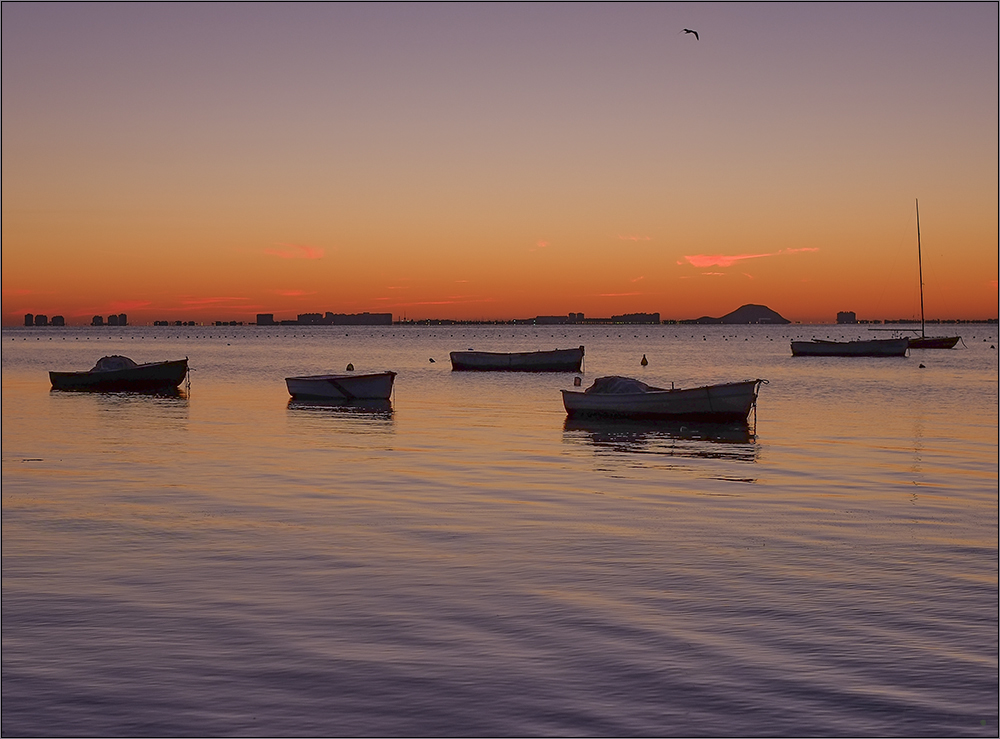 Clareando sobre el Mar Menor IV -- La calma --