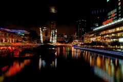 Clarke Quay bei Nacht