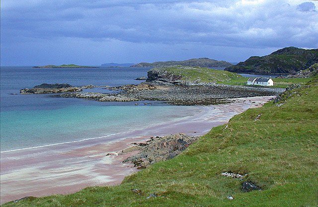 Clashnessie Bay, Lochinver, Sutherland, Schottische Highlands