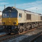 Class 66 im winterlichen Morgenlicht