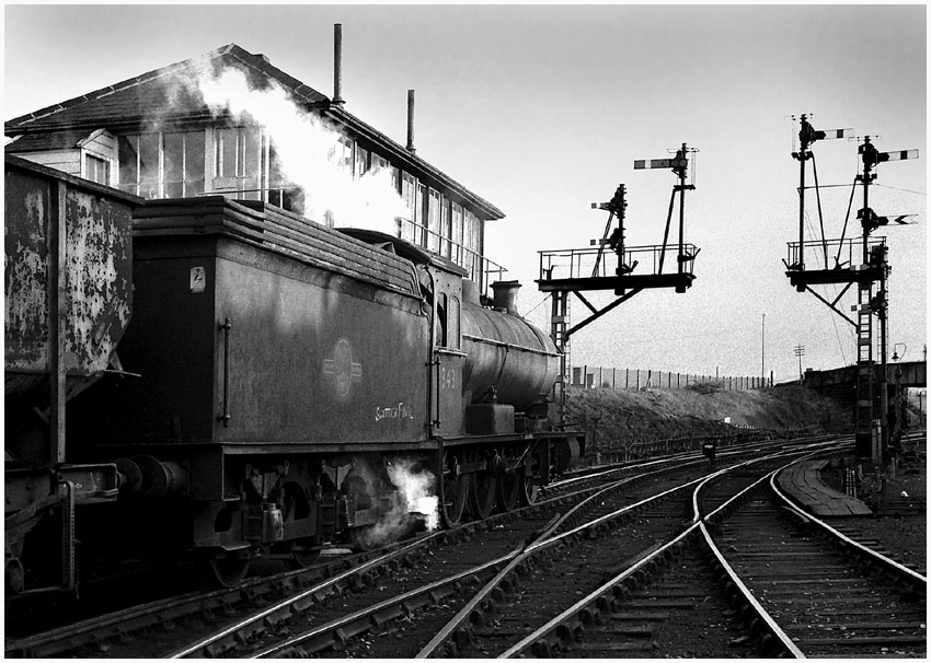 Class Q6 63431 waits for the right of way at South Pelaw.