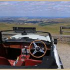 classic car at hartside pass 2