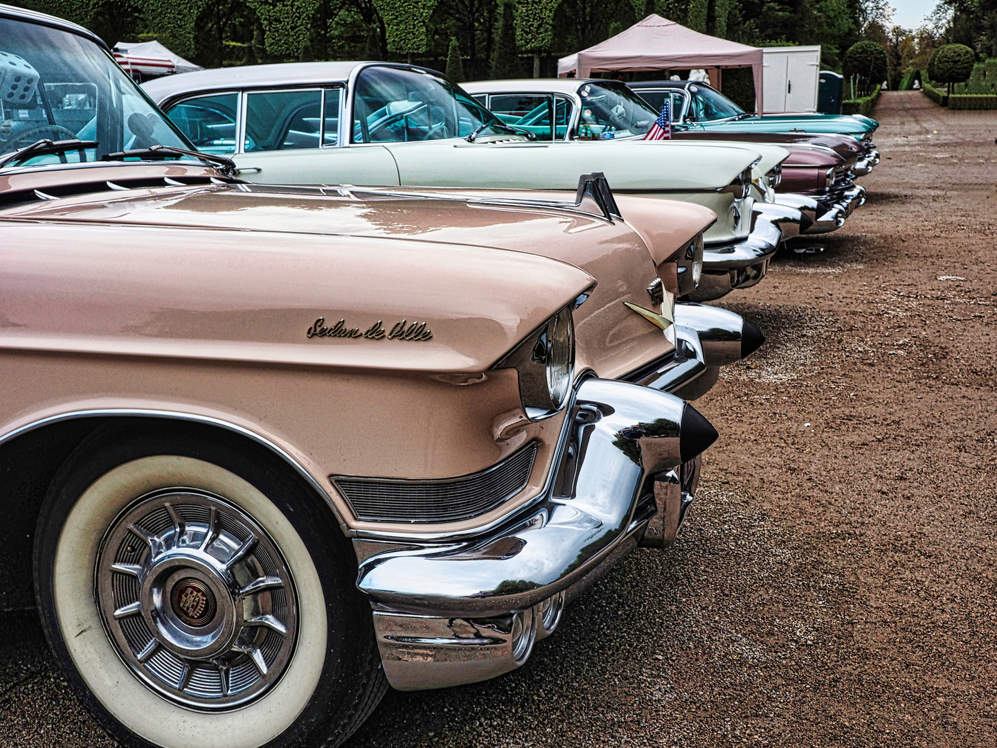Classic Gala Schwetzingen Cadillacs Foto Bild park schloss