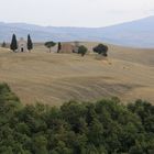 Classic Val d'Orcia landscape in September