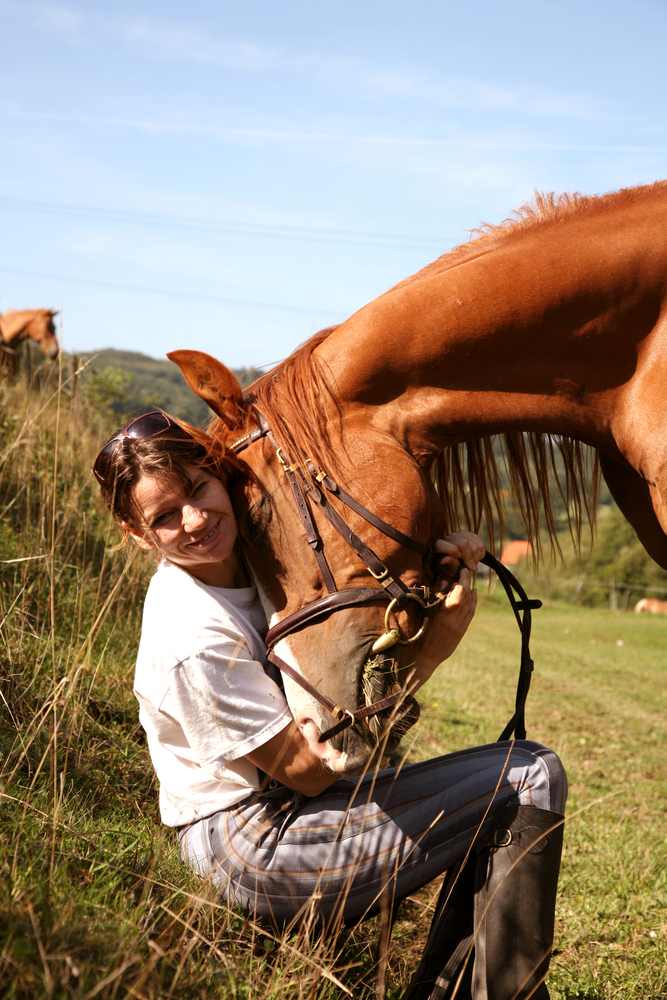 Claudia mit Shiraz