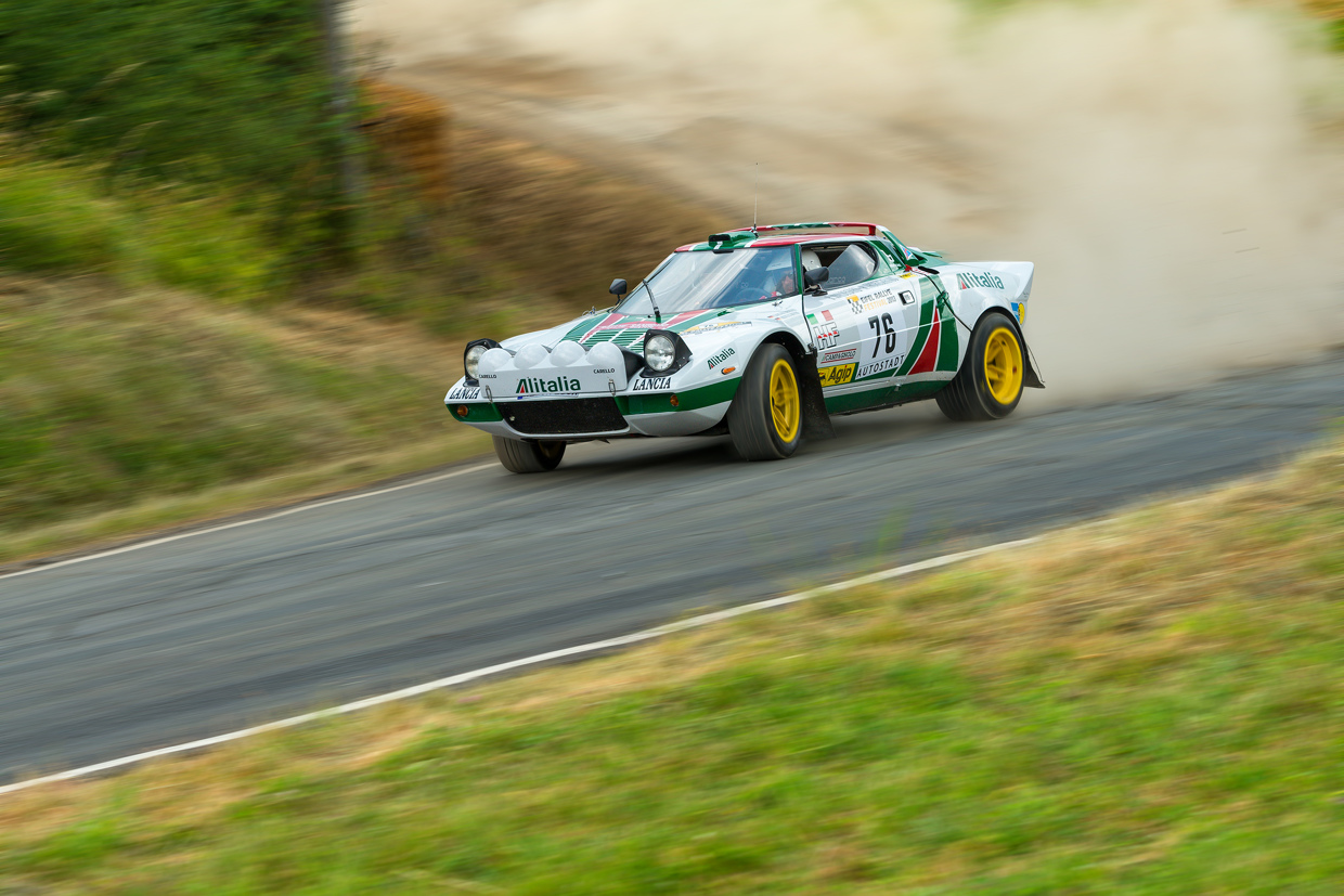 Claus Aulenbacher in seinem Lancia Stratos