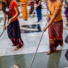 Cleaning action @ Shwedagon Pagoda