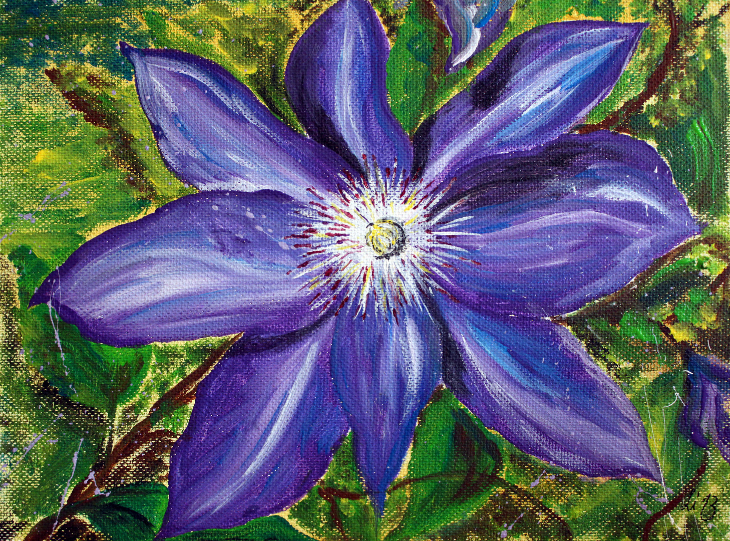 Clematis-Blüte