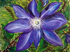 Clematis-Blüte