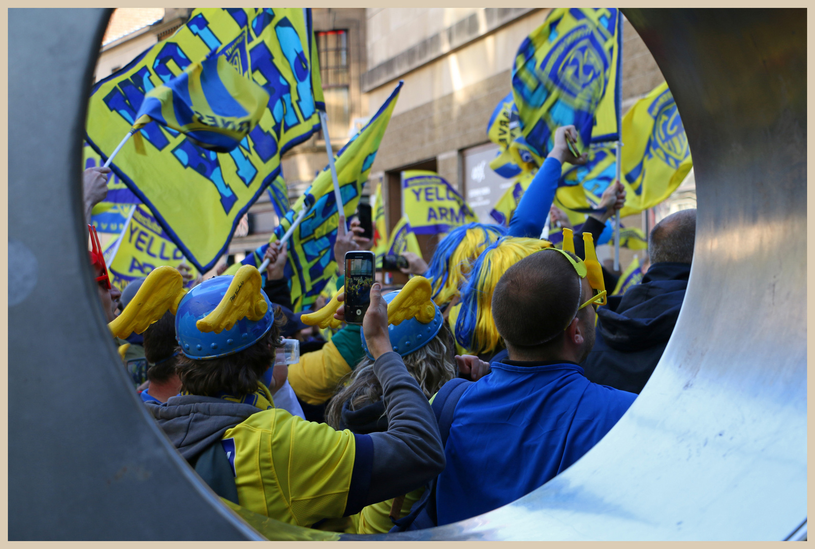 Clermont fans at gallowgate newcastle 11